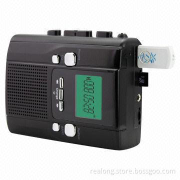 Multifunction FM/AM Radio with Transcription Function, 5V, 600mA Adapter